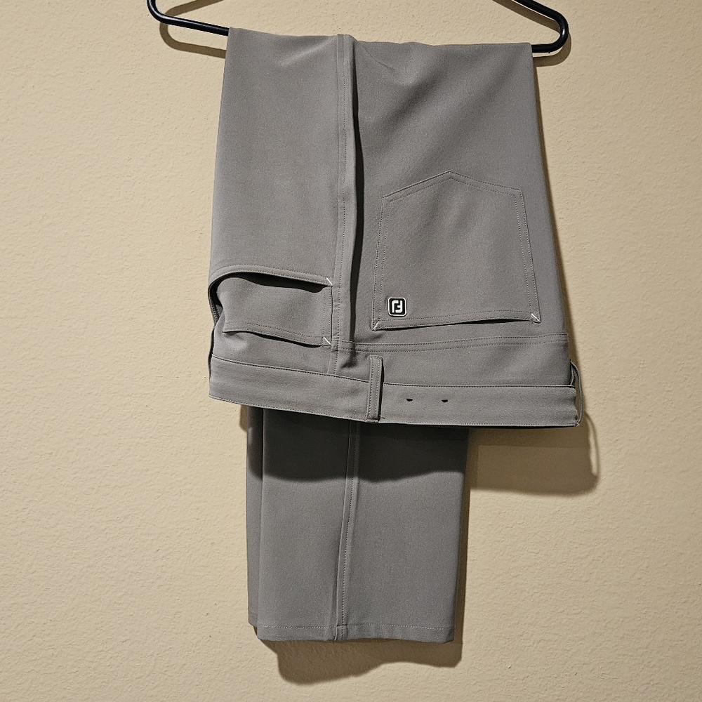 FOOTJOY 5-Pocket Pants, Grey - Size 34/32